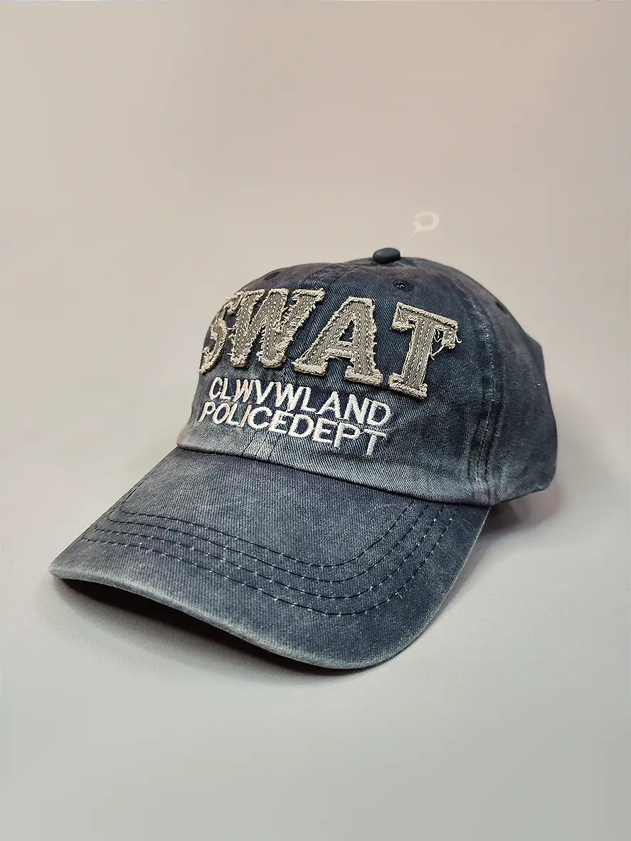 خرید کلاه جین آبی swat