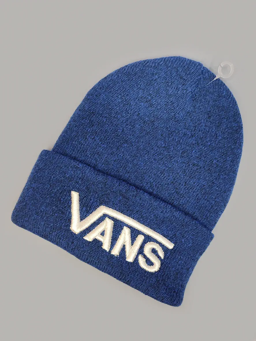 کلاه بافت آبی طرح Vans