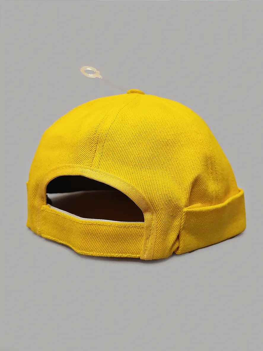 کلاه لئون گرد زرد