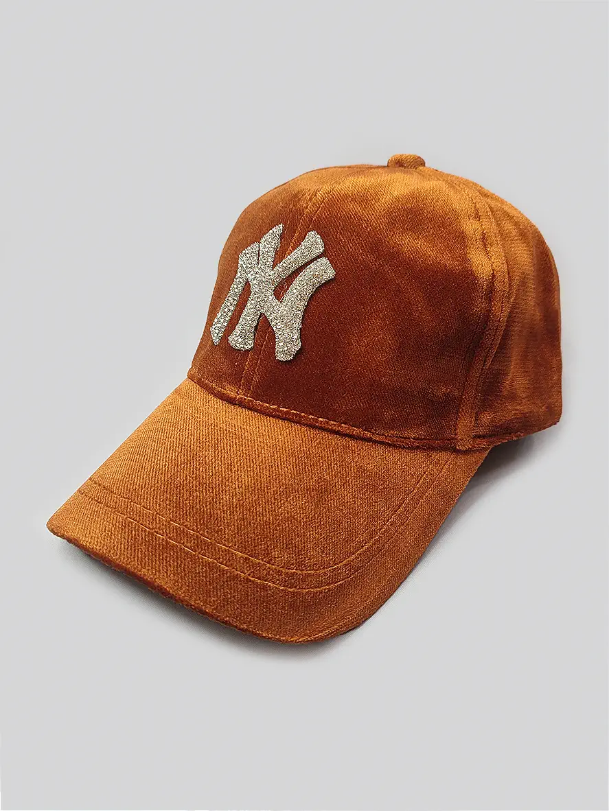 کلاه کپ NY رنگ مسی مخمل