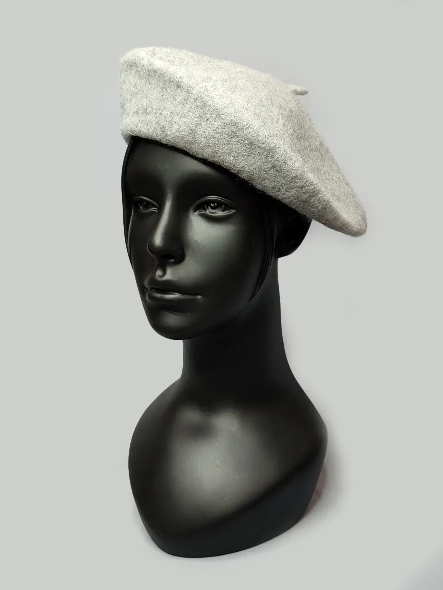 خرید کلاه پشمی فرانسوی طوسی