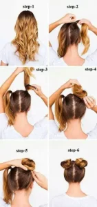 آموزش مرحله ای بستن مو