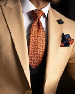 ست کراوات نارنجی مردانه