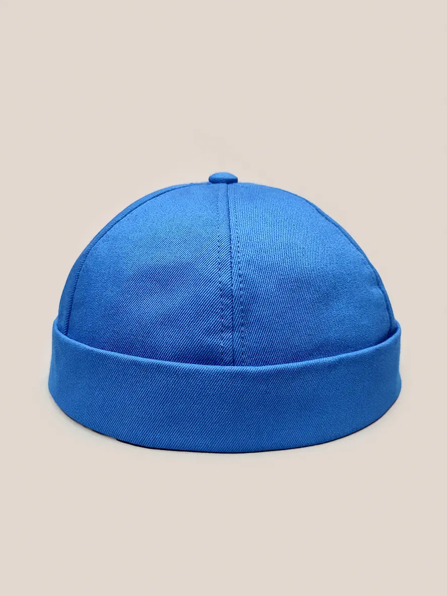 کلاه لئونی ساده آبی