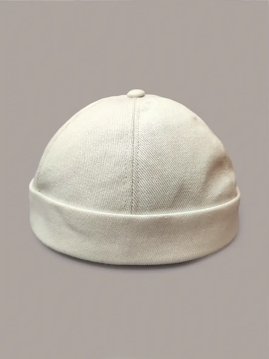 کلاه لئونی ساده سفید