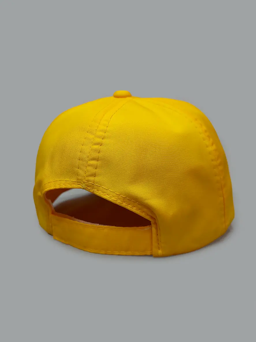 کلاه کپ شمعی زرد طرح نایک کد 5025