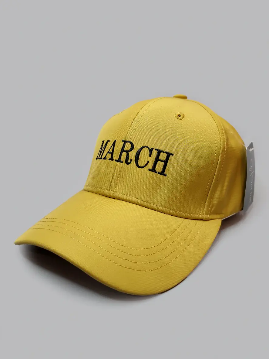 کلاه کپ زرد طرح march