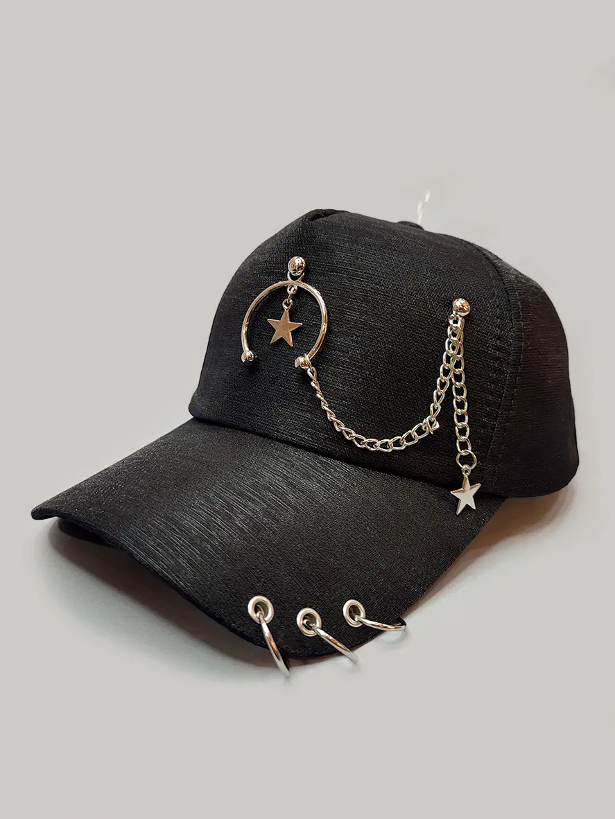 کلاه کپ پیرسینگ ستاره زنجیردار