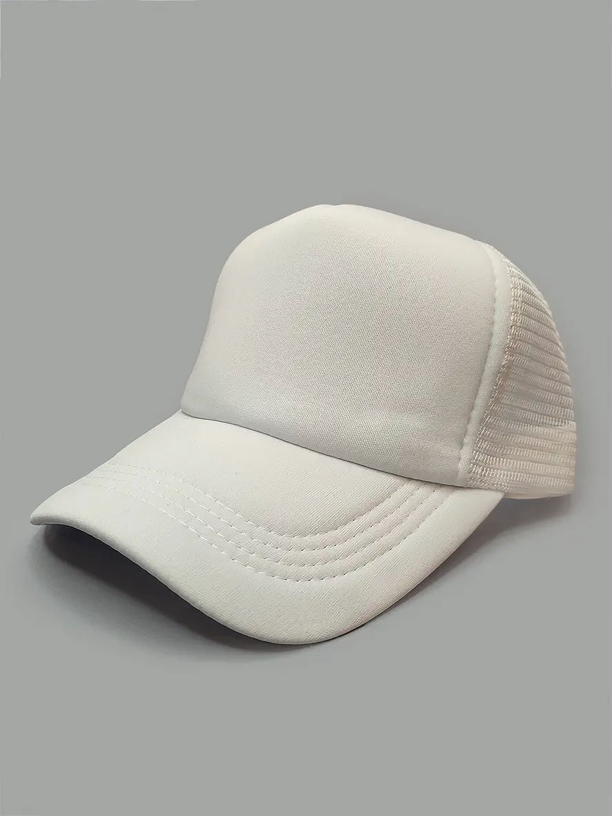 کلاه پشت تور سفید ساده