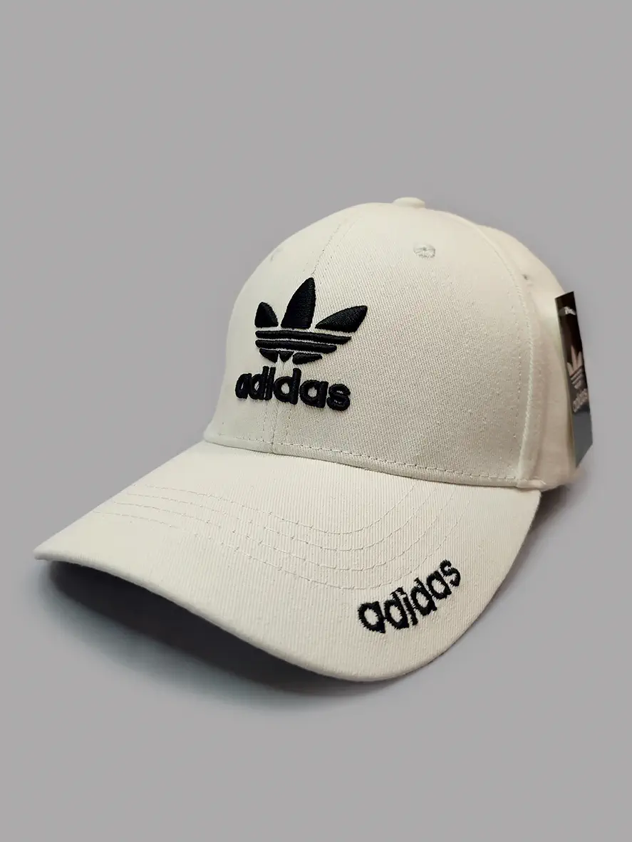 کلاه کپ سفید طرح آدیداس
