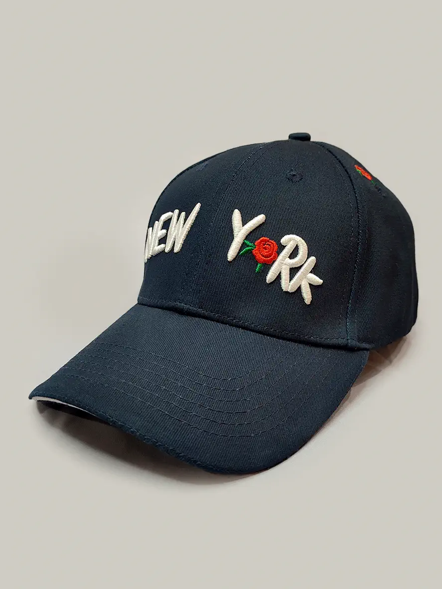 کلاه کپ New York سرمه ای گل دار
