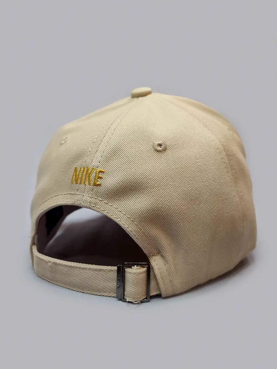کلاه کپ کتان رنگ کرم مدل Nike خاص کد 5267