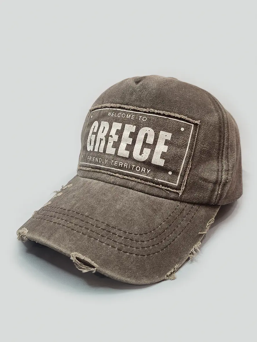 کلاه کپ قهوه ای روشن Greece