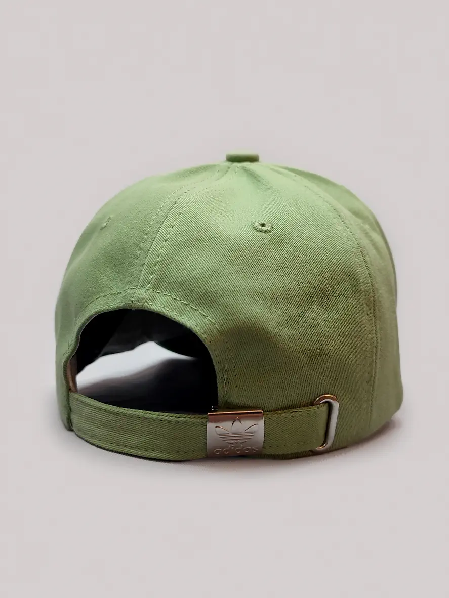 کلاه بیسبالی رنگ سبز طرح آدیداس پشت سگکی