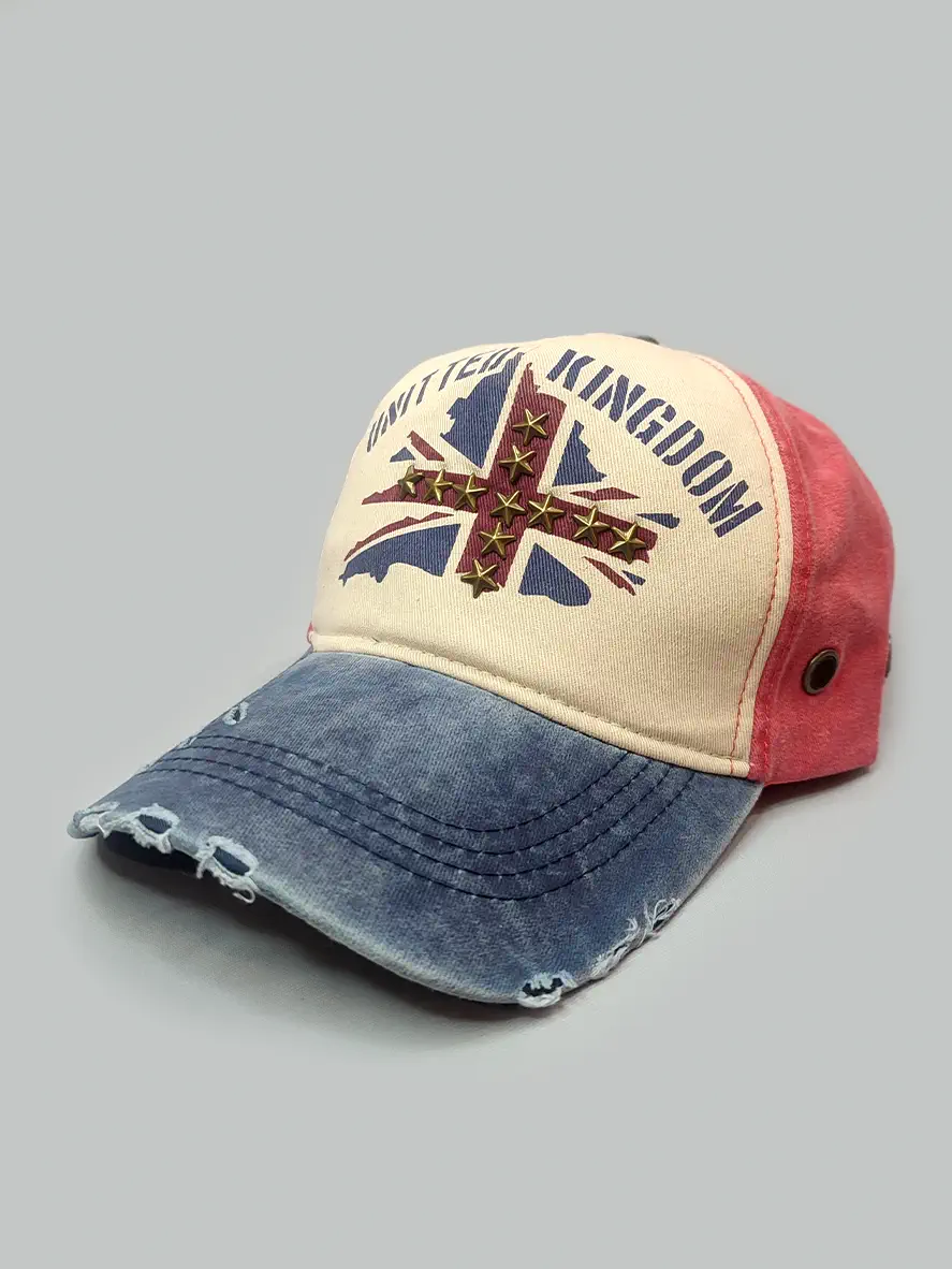 کلاه کپ جین طرح پرچم