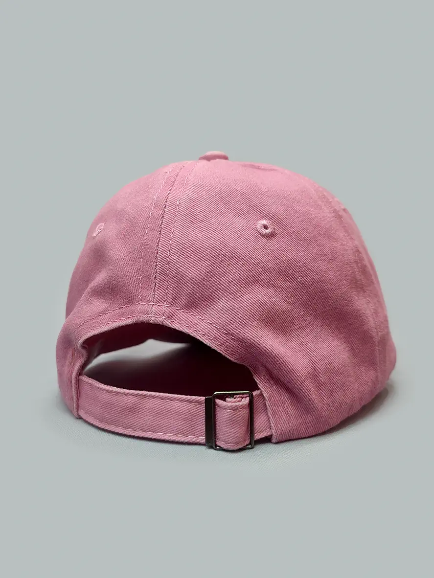 کلاه کپ جین سنگ شور صورتی طرح ساده کد 9906