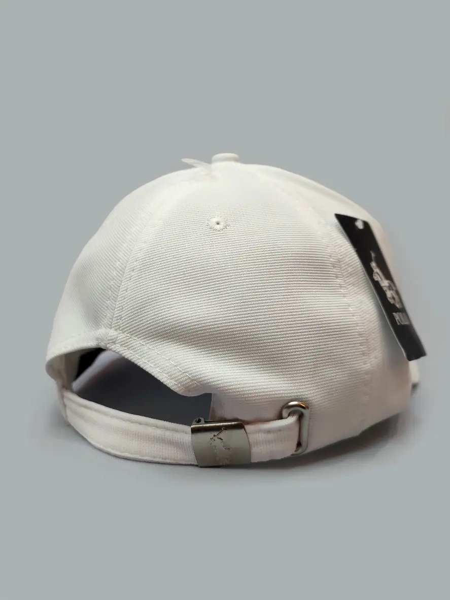 کلاه کپ سفید کتان برند Polo اورجینال کد 4038