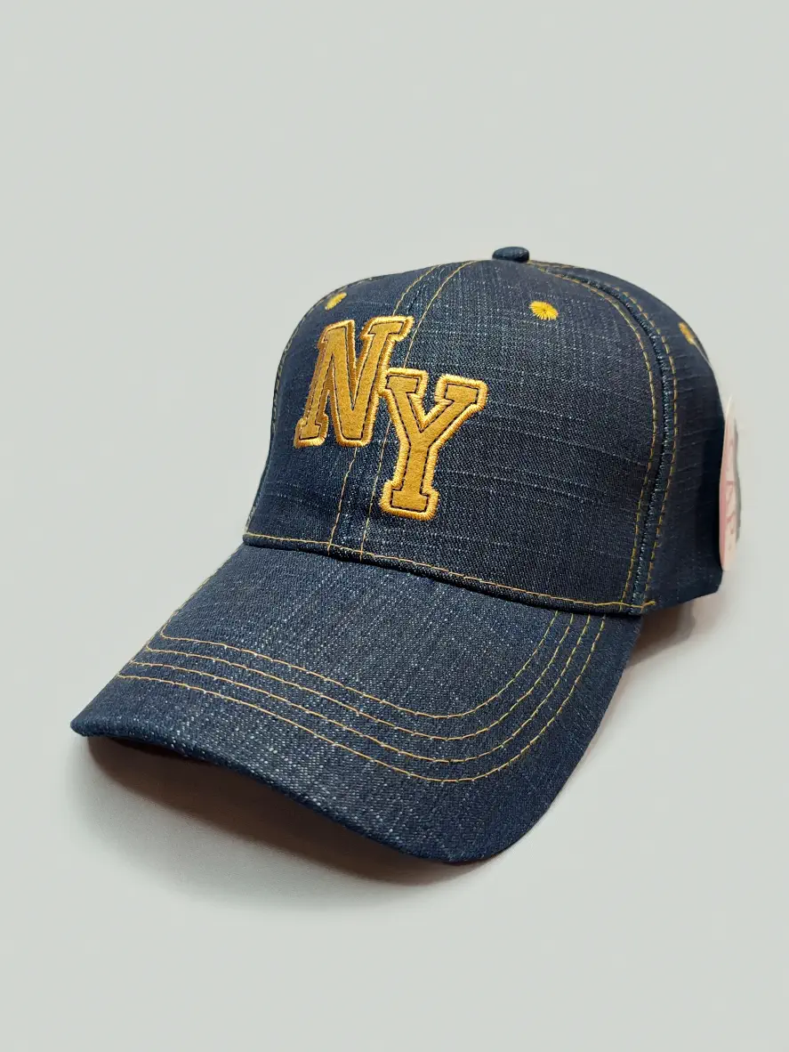 کلاه کپ جین سرمه ای NY