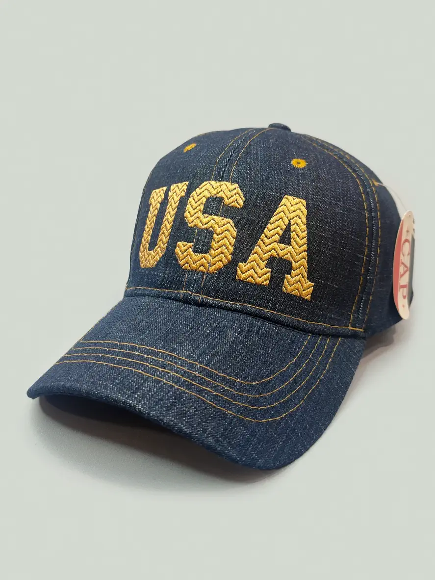 کلاه کپ جین سرمه ای USA