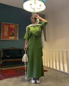 ست لباس بلند استایل کژوال زنانه مجلسی