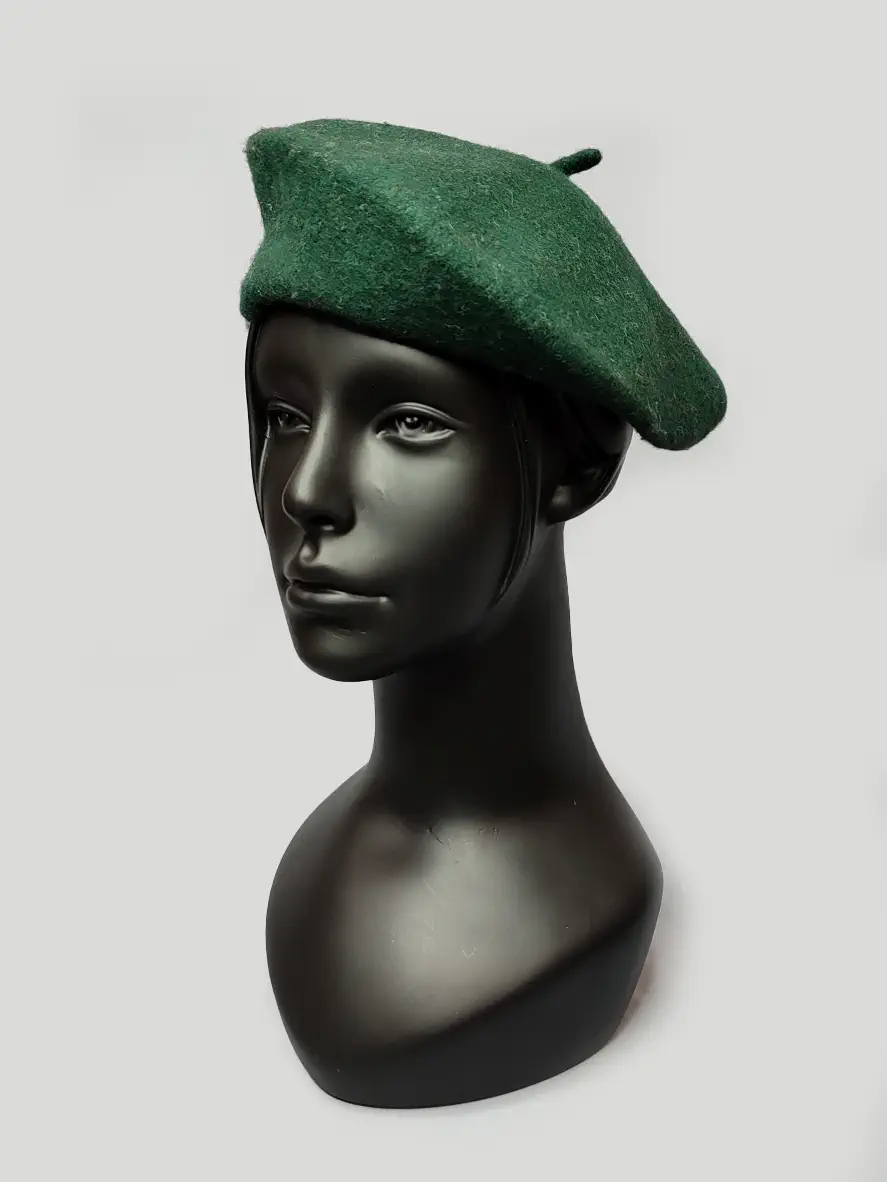 کلاه فرانسوی سبز یشمی
