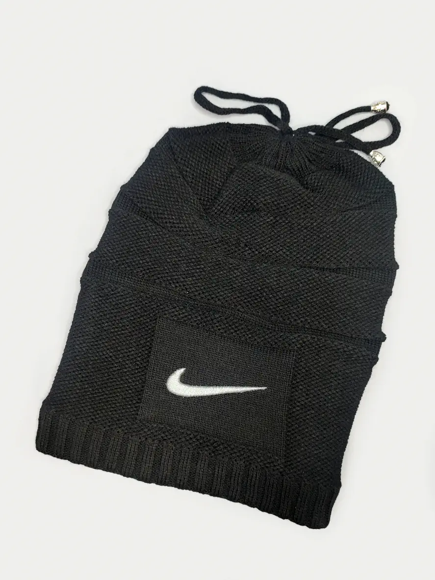 کلاه بافت شیطونی مشکی Nike